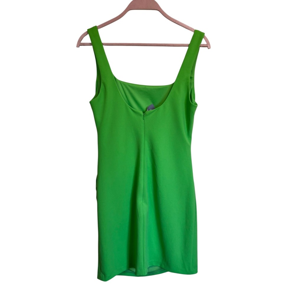 BHLDN Anthropologie Stretch Crepe Ruched Square-Neck Mini Dress Sz M Wedding - Picture 3 of 8